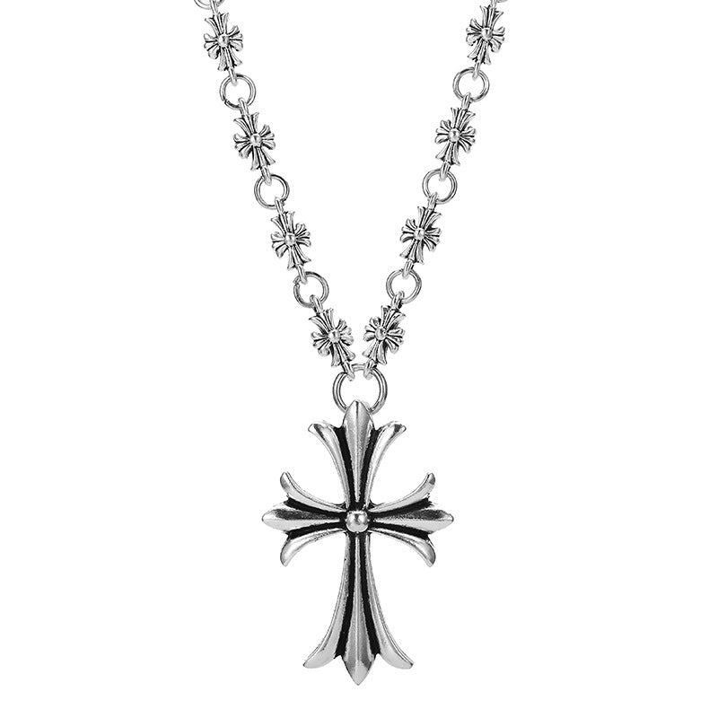 Chrome Cross Necklace