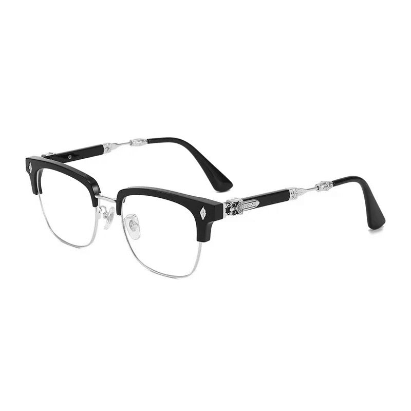 Chrome Dagger Bluelight Black & Silver Glasses