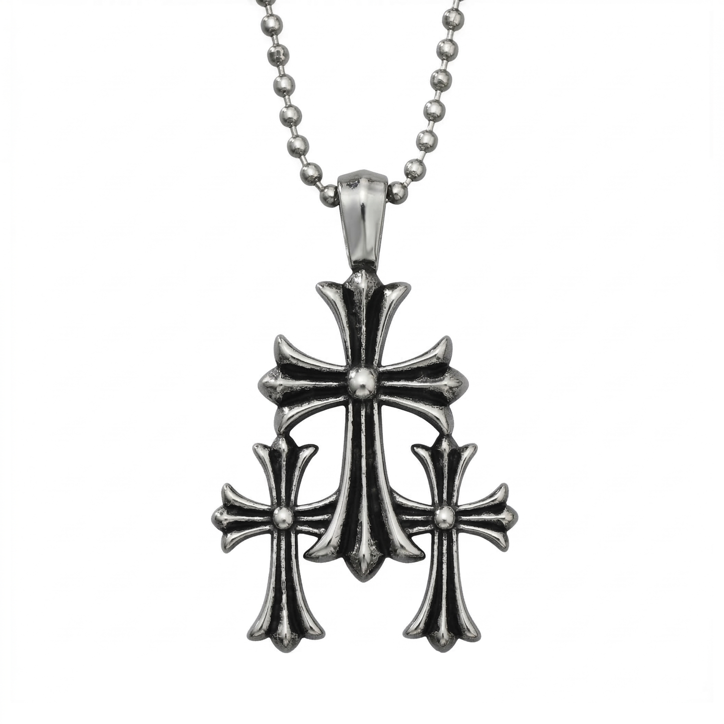 Tri-Cross Necklace