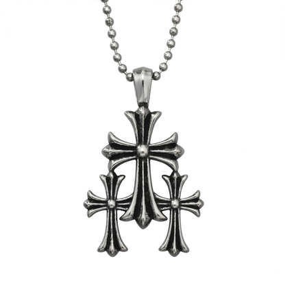 Tri-Cross Necklace