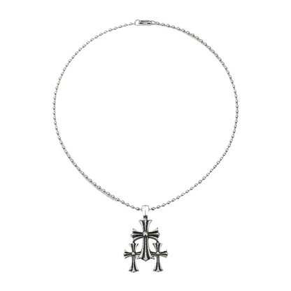 Tri-Cross Necklace